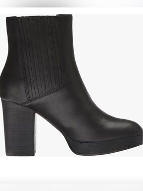Eileen Fisher Harp-LT Grain Leather Booties